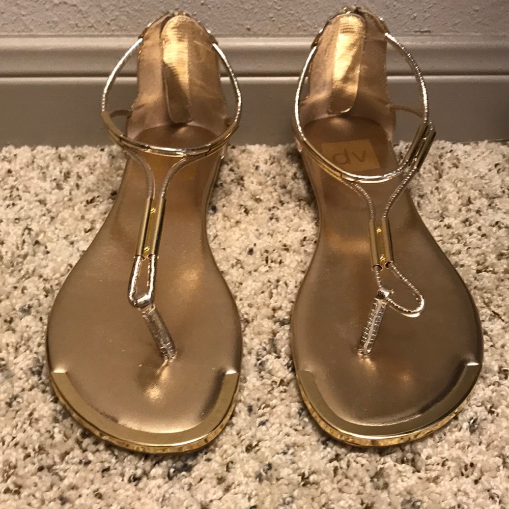 Gold sandals